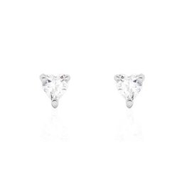 Boucles D'oreilles Puces Breana Argent Blanc Oxyde De Zirconium