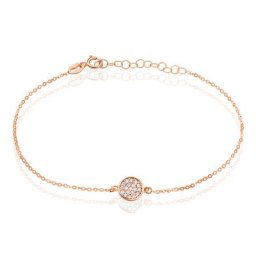 Bracelet Helinie Or Rose Oxyde De Zirconium
