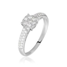 Bague Julia Platine Blanc Diamant