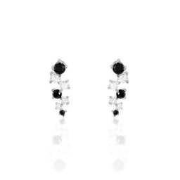 Boucles D'oreilles Pendantes Gaya Argent Blanc Oxyde De Zirconium