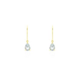 Boucles D'oreilles Pendantes Kalyne Or Jaune Topaze