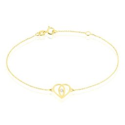 Bracelet Blasi Or Jaune Oxyde De Zirconium