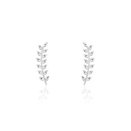 Bijoux D'oreilles Folia Argent Blanc