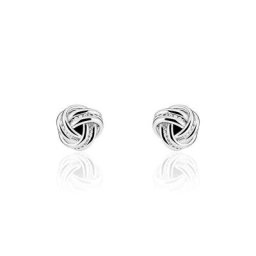 Boucles D'oreilles Puces Iloa Argent Blanc