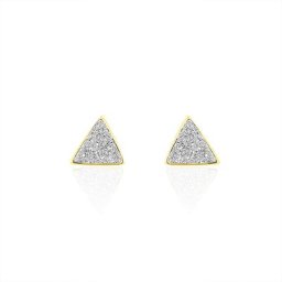 Boucles D'oreilles Puces Yora Or Jaune