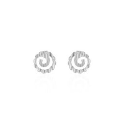 Boucles D'oreilles Puces Selima Argent Blanc