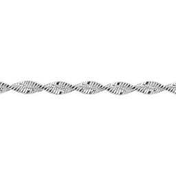 Collier Ciana Torsade Diamante Argent Blanc