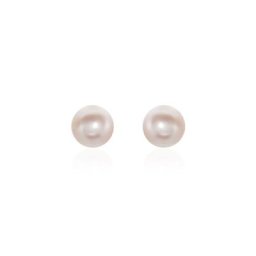 Boucles D'oreilles Puces Ursulina Or Jaune Perle De Culture