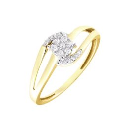Bague Melinia Or Jaune Diamant