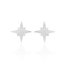 Boucles D'oreilles Puces Wiem Argent Blanc