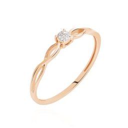 Bague Farila Or Rose Diamant