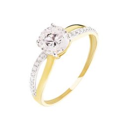Bague Solitaire Ofelie Or Jaune Oxyde De Zirconium