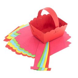 Paniers avec anse, multicolore, 13,5 x 11 cm, 20 pièces