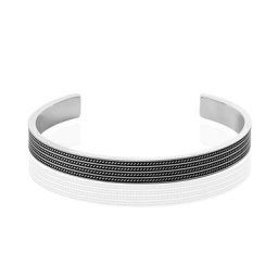 Bracelet Jonc Ouvert Acier Bicolore Anderson