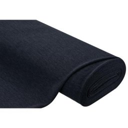 Tissu sweat, bleu marine chiné