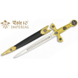 Dague 35,5cm métal doré collection IMPERIAL
