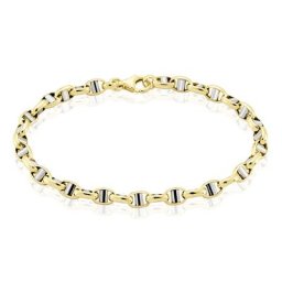 Bracelet Carlo Maille Marine Ronde Or Bicolore