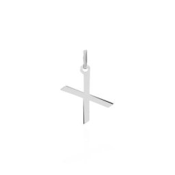 Pendentif Ionia Lettre Or Blanc