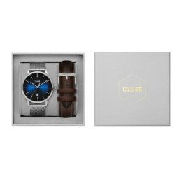 Coffret Montre Cluse Aravis Bleu Fumé