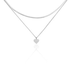 Collier Argent Blanc Sapphira