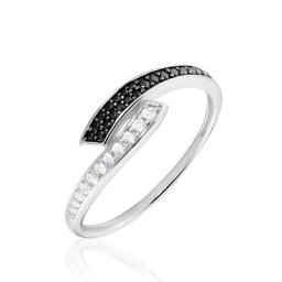 Bague Argent Blanc Agafya Oxydes De Zirconium