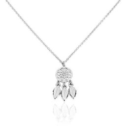 Collier Argent Blanc Ida
