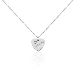 Collier Argent Blanc Sharla