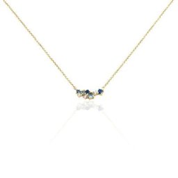 Collier More Plaqué Or Pierre Artificielle