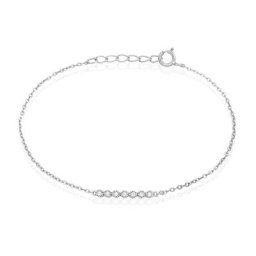 Bracelet Aryles Argent Blanc Oxyde De Zirconium