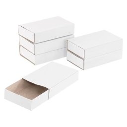 Boîtes en carton, blanc, 13 x 8 x 3 cm, 6 pièces