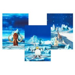 Panel sweat ""période glaciaire"", bleu/multicolore