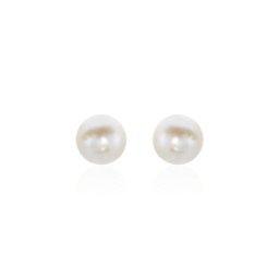 Boucles D'oreilles Puces Suki Or Jaune Perle De Culture