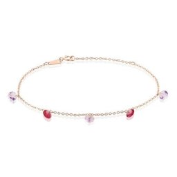 Bracelet Murial Argent Rose Oxyde De Zirconium