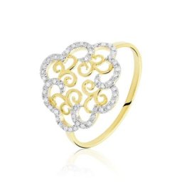Bague Marie-christel Or Jaune Diamant
