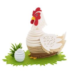 buttinette Kit créatif en feutrine ""poule