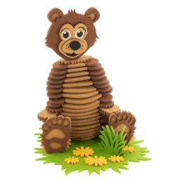 buttinette Kit créatif en feutrine ""ours"", marron