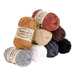 Laine Woll Butt Camilla mini-pelotes, couleurs nature