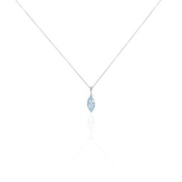 Collier Raquel Or Blanc Topaze