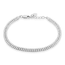 Bracelet Anthia Argent Blanc Oxyde De Zirconium