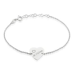 Bracelet Argent Blanc Sharla