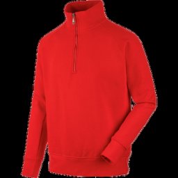 Sweat de travail zippé Job+ Rouge