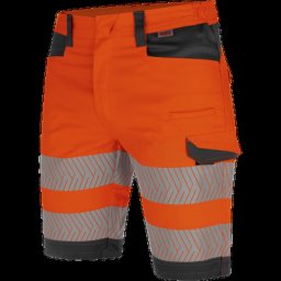Bermuda de travail haute-visibilité fluo orange/anthracite Würth MODYF
