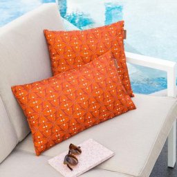 Coussin déco d'extérieur Adiya Ambre 40 x cm - Polyester Unisexe
