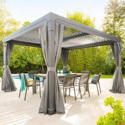 Base de pergola bioclimatique Majaé 3,6 x m - Aluminium traité époxy Unisexe