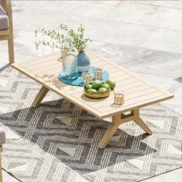 Table basse de jardin rectangulaire Papouasie Acacia 120 x 65 33,8 cm - certifié FSC®