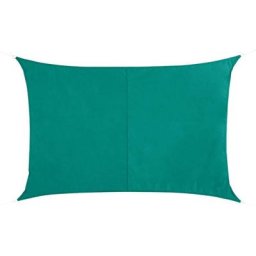 Voile d'ombrage rectangulaire Curacao Émeraude Hespéride
