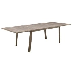 Table de jardin extensible Pavane Seigle Praline