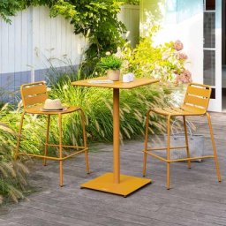 Table haute de jardin Phuket Ocre
