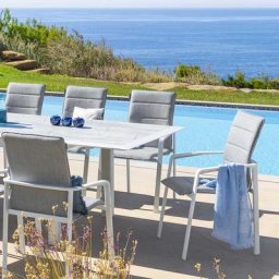 Fauteuil de jardin empilable Diese Perle Blanc