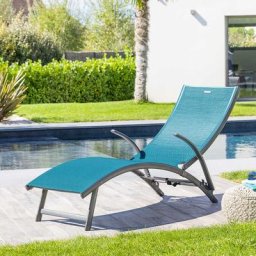 Transat Samba Bleu canard Graphite Jardin